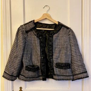 Black and white tweed jacket